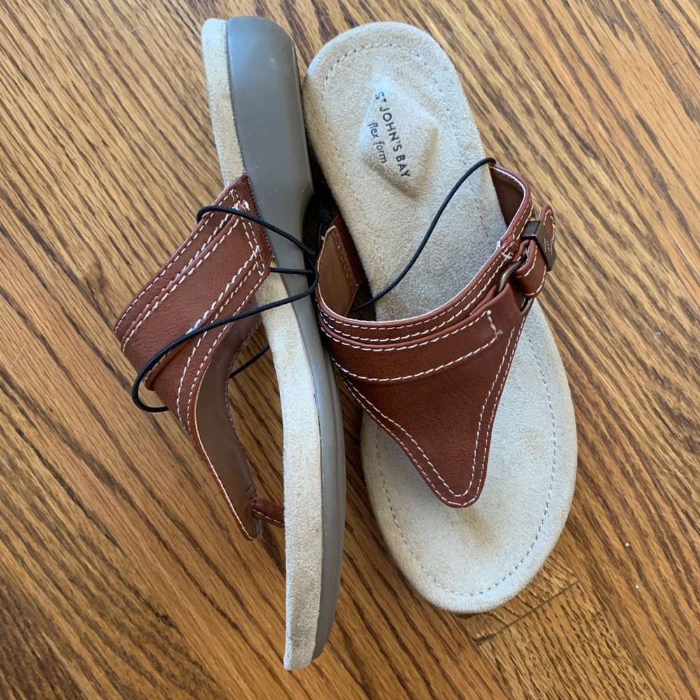 St Johns Bay Brown Sandals 7.5